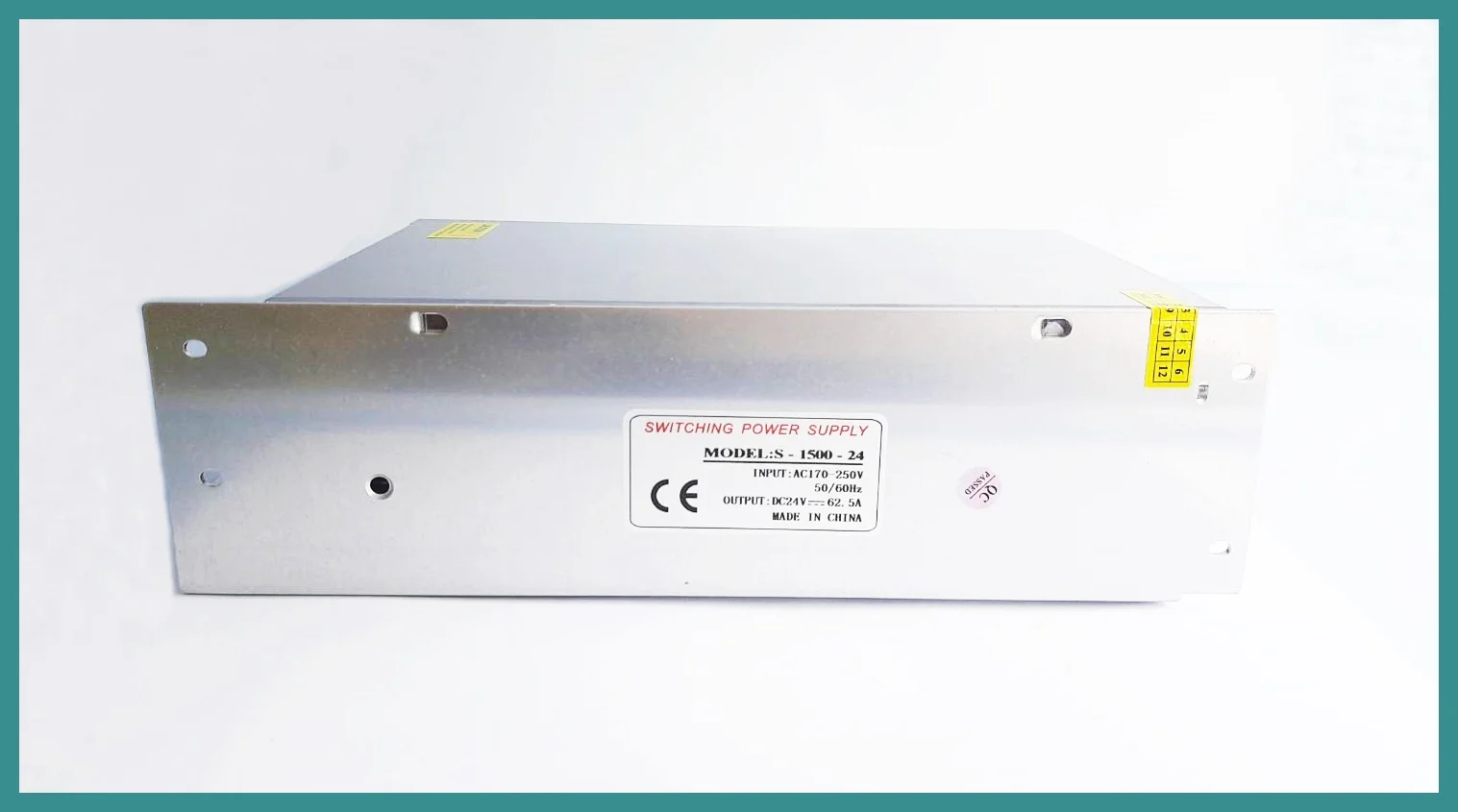 สวิตช์ชิ่ง24V หม้อแปลงไฟฟ้าสวิทชิ่ง 220VAC 24VDC 62.5A 1500W เงิน - Image 6