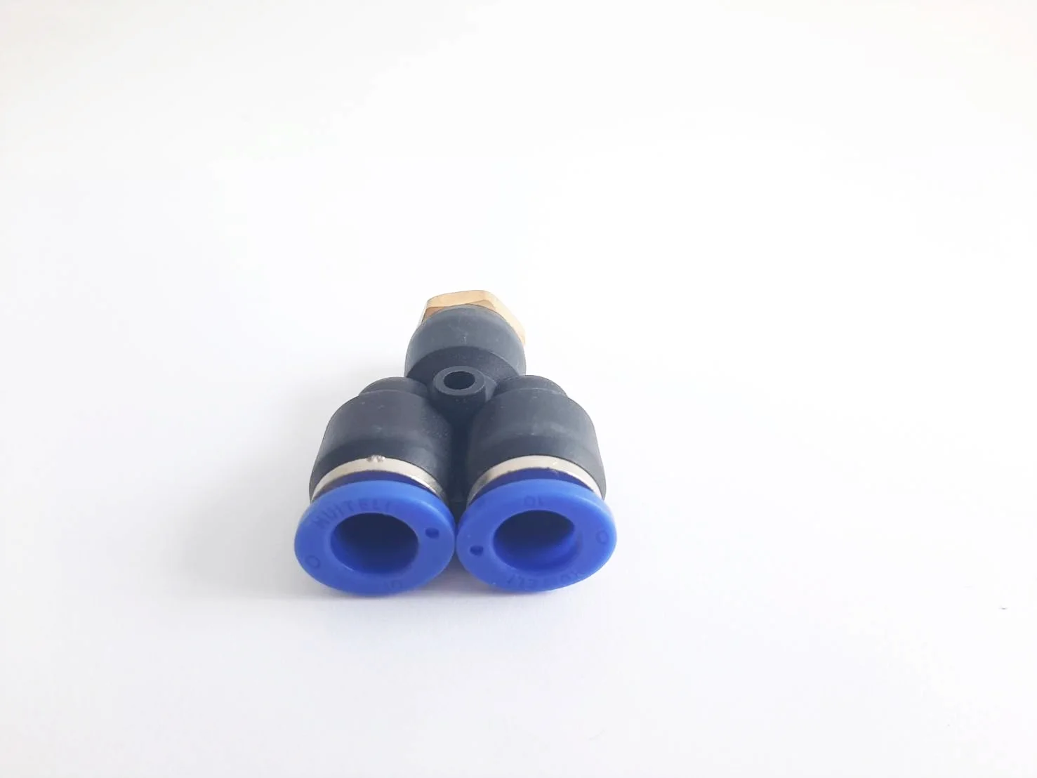 PYB10-01 ข้อต่อลม 3 ทางตัว Y เกลียวนอก 1/8 x เสียบสาย 10 mm. ดำ - Image 3