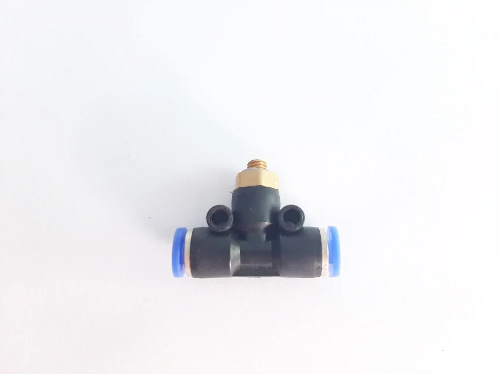 (PB4-M5) ข้อต่อลม 3 ทาง เกลียวนอก 5 mm. x เสียบสาย 4 mm. ดำ - Image 3