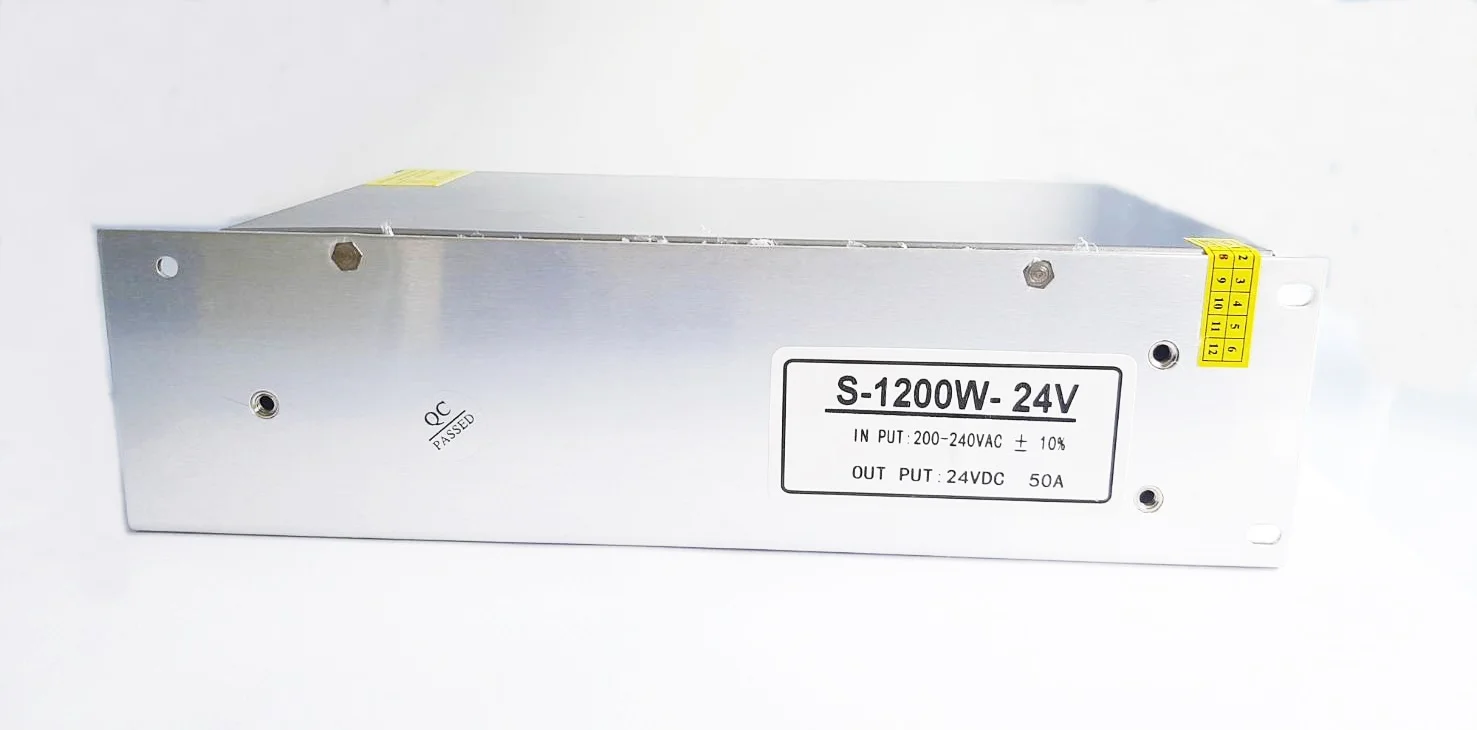 สวิตช์ชิ่ง24V หม้อแปลงไฟฟ้าสวิทชิ่ง 220VAC 24VDC 50A 1200W เงิน - Image 6